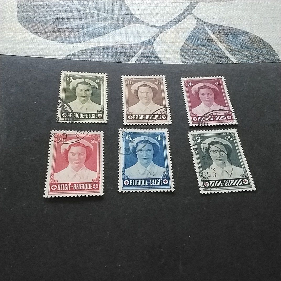 BELGIQUE 912/917 timbrée avec cote 32,00€, Enlèvement ou Envoi, Oblitéré