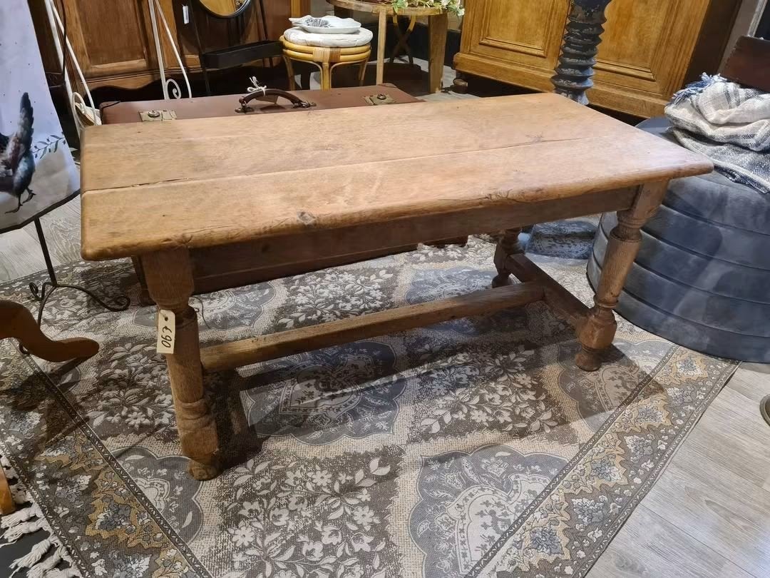 eiken salontafel landelijk stoer interieur, Ophalen