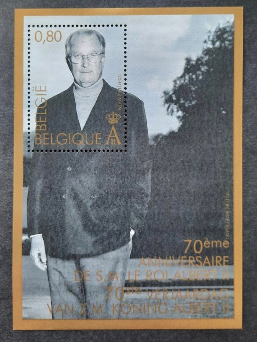 Belgique : COB 3290-BL113 ** Roi Albert II 2004., Timbres & Monnaies, Timbres | Europe | Belgique, Sans timbre, Neuf, Enlèvement ou Envoi
