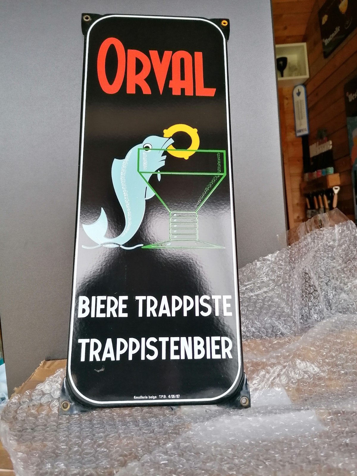 Ouder émaille reklamebord Orval 1997!, Enlèvement ou Envoi