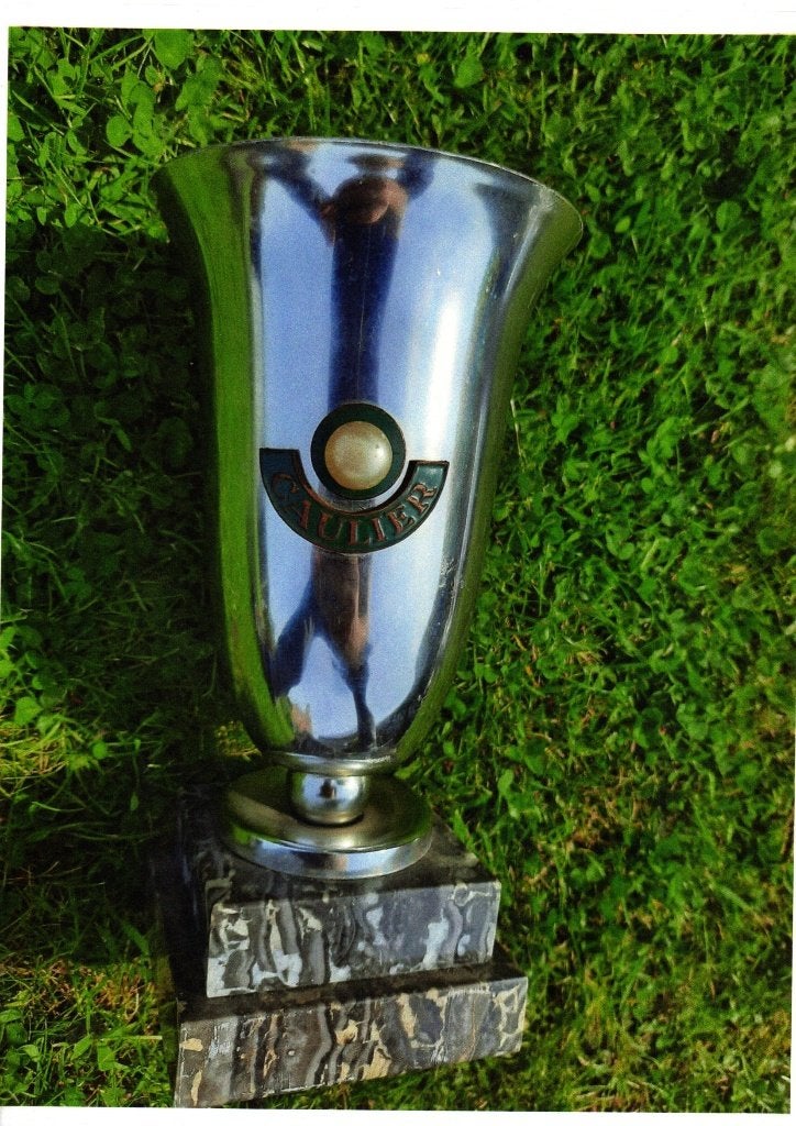 OUDE TROFEE BEKER PERLE CAULIER, Ophalen of Verzenden, Zo goed als nieuw, Overige typen