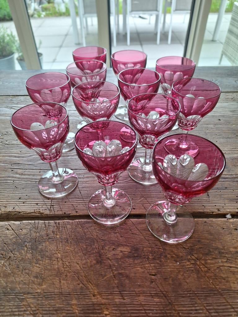 Set van 12 val saint Lambert glazen, Verzamelen, Ophalen of Verzenden