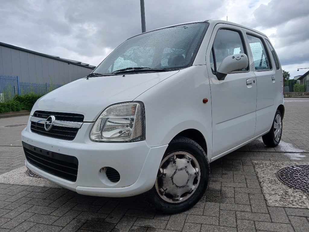 OPEL AGILA/1200cc BENZINE/100.000KM/GEKEURD/GARANTIE, Auto's, Opel, Wit, Elektronische parkeerrem, Bedrijf, Euro 4
