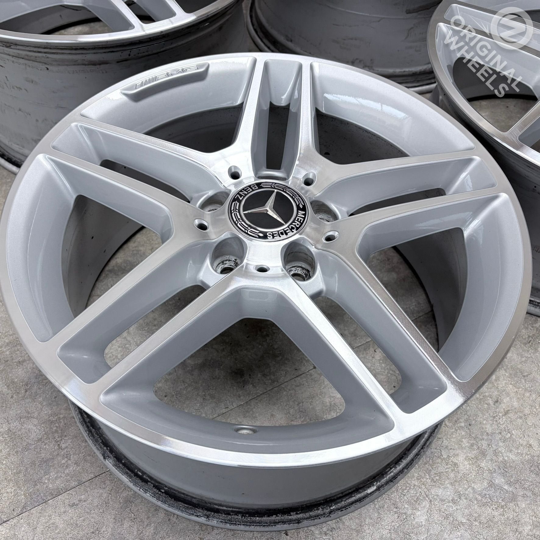 ZGAN 18 inch originele AMG velgen Mercedes C klasse W204, Gebruikt, Velg(en), -, -