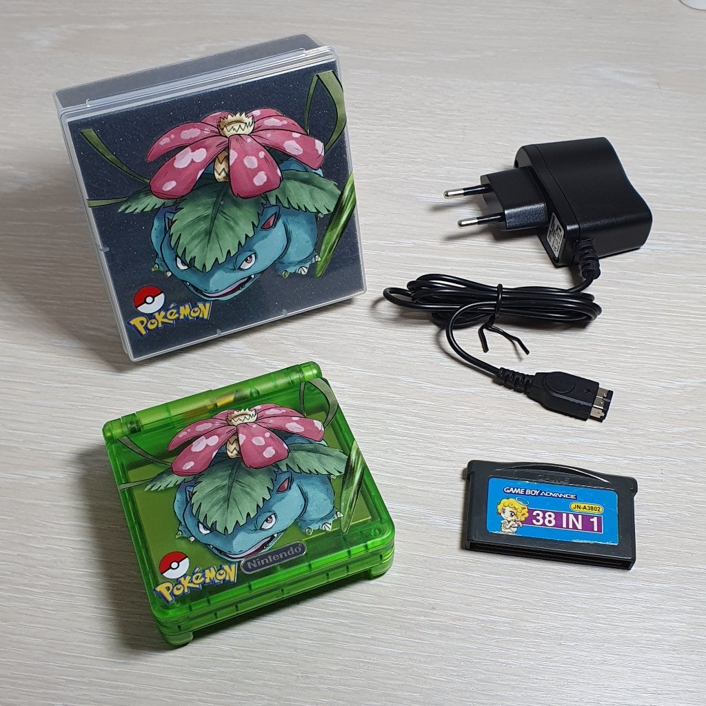 Custom Pokemon GBA SP met IPS V5 Scherm + free game, Enlèvement ou Envoi, Game Boy Advance SP, Avec jeux