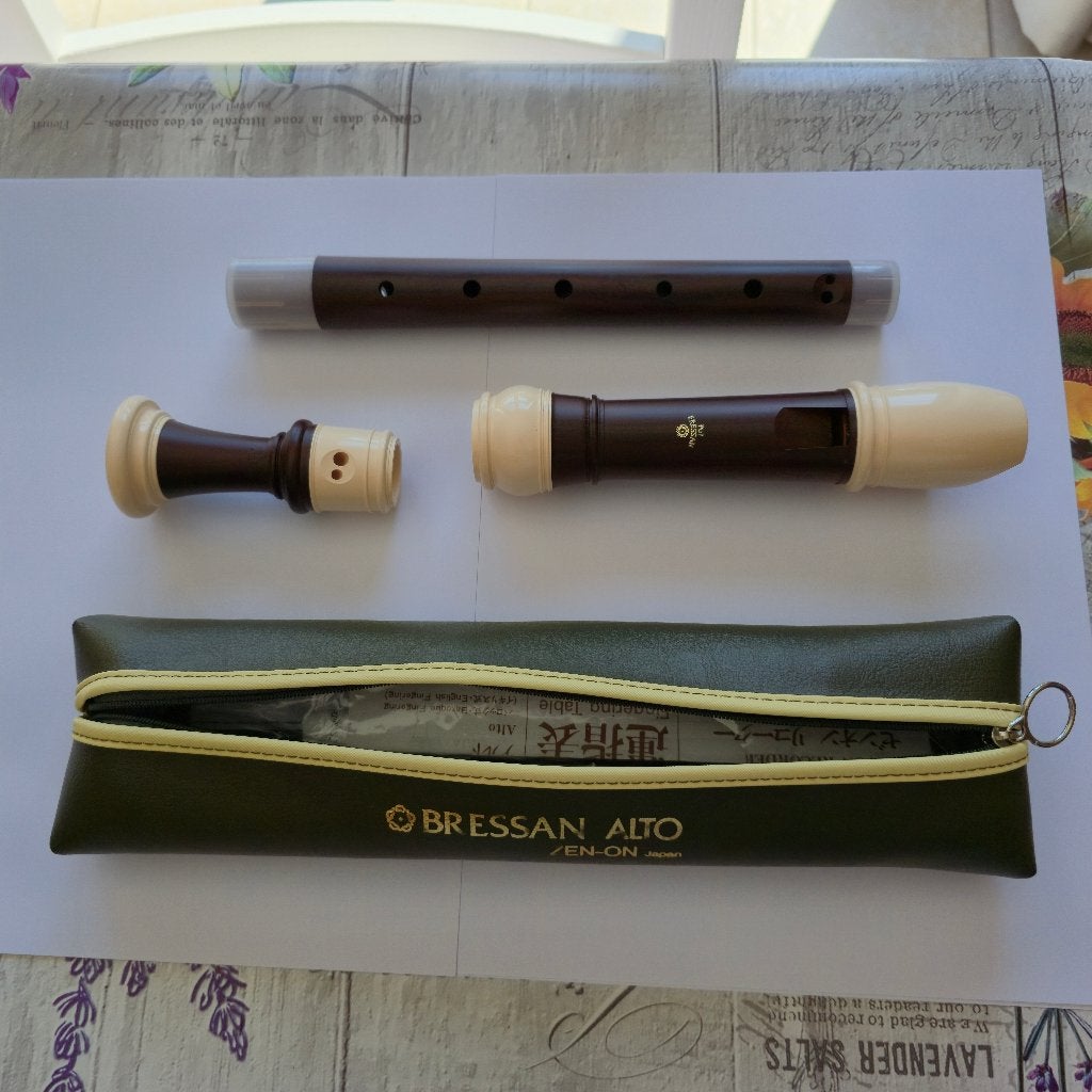 Flûte à bec alto Zen-On Bressan doigté baroque, Ophalen of Verzenden, Nieuw, Alt