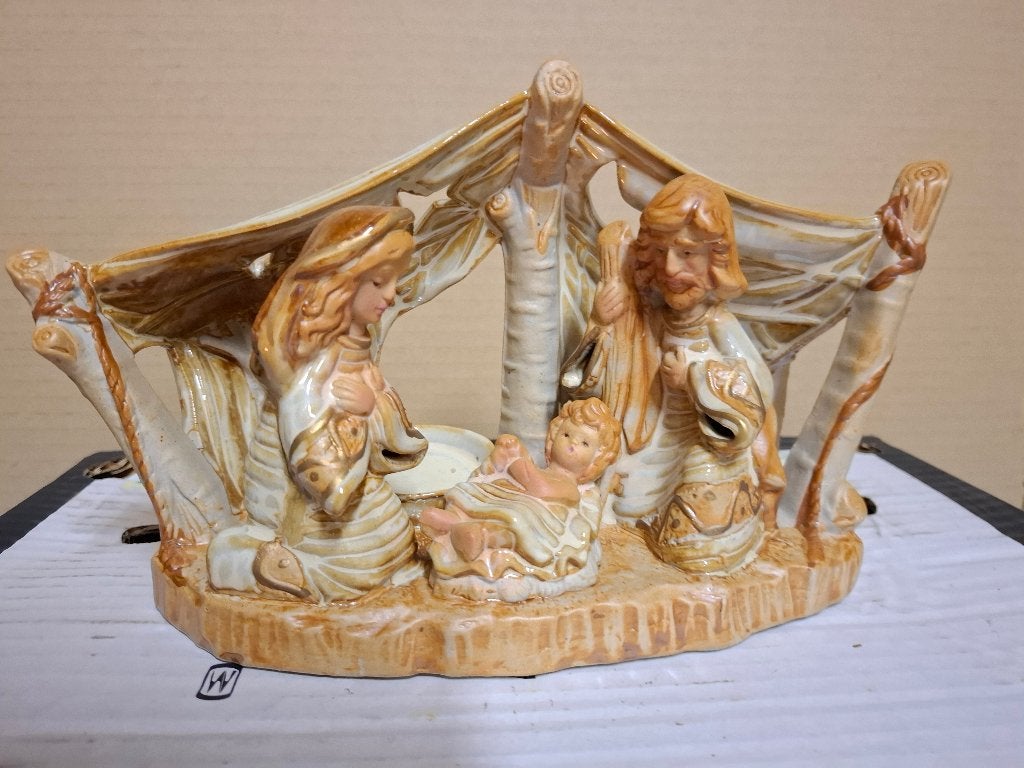 stenen kerststal, Ophalen