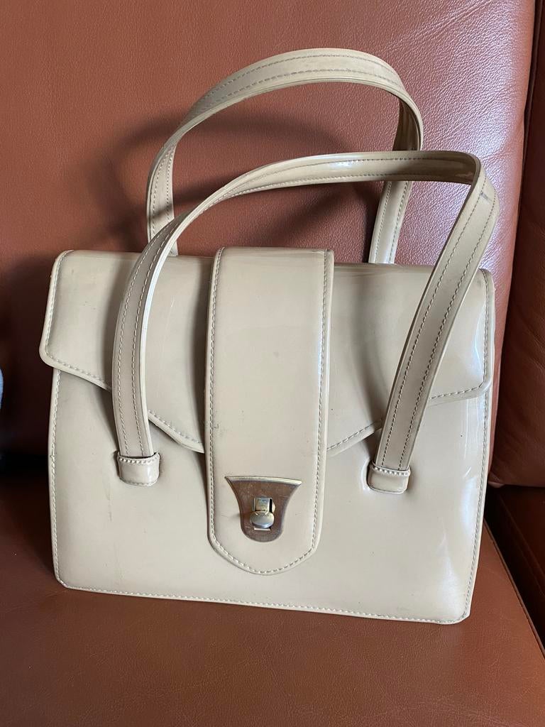 Vintage handtas, Handtassen en Accessoires, Tassen | Damestassen, Ophalen, Zo goed als nieuw, Handtas