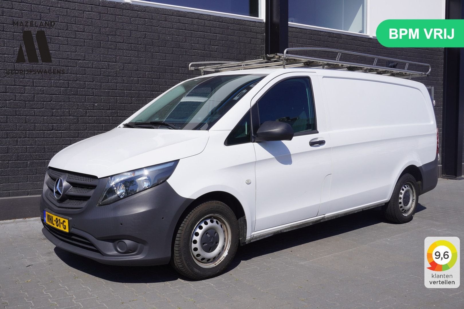 Mercedes-Benz Vito 114 CDI Lang Automaat - EURO 6 - AC/Clima, Automaat, Parkeersensor, Wit, Mercedes-Benz