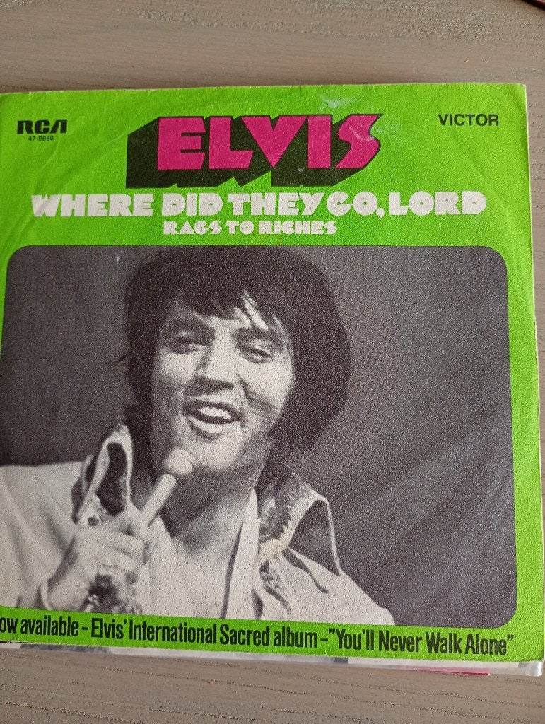 Elvis Presley - Where did they go lord, Gebruikt, Verzenden, 7 inch, Fotohoes