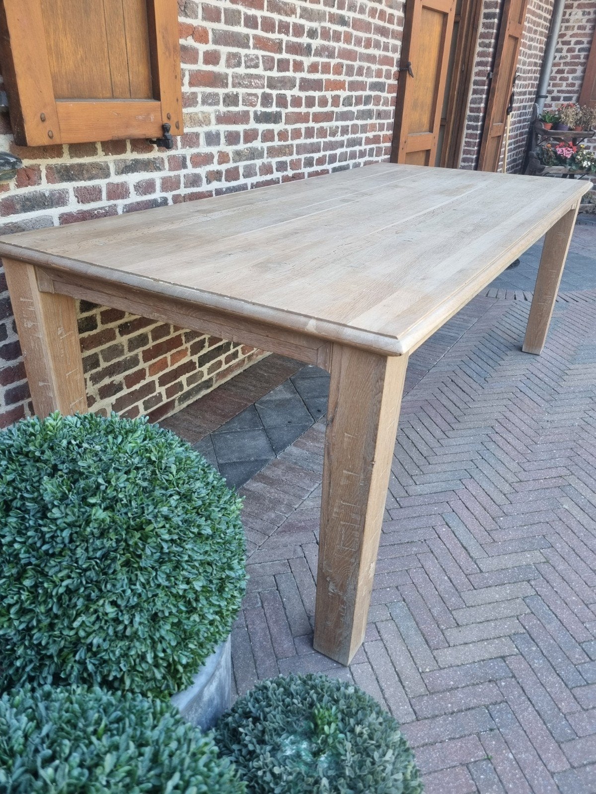 table/table à manger en chêne ART : 179/26.3, 200 cm ou plus, ., Landelijk, Enlèvement