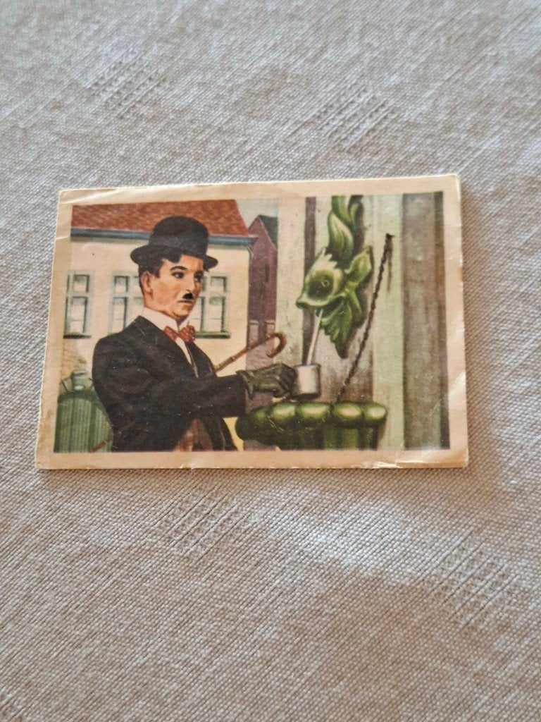 Prentje/Chromo : Charlie Chaplin / Chocolade Jacques, Verzamelen, 1960 tot 1980, Gebruikt, Ophalen of Verzenden, Prent