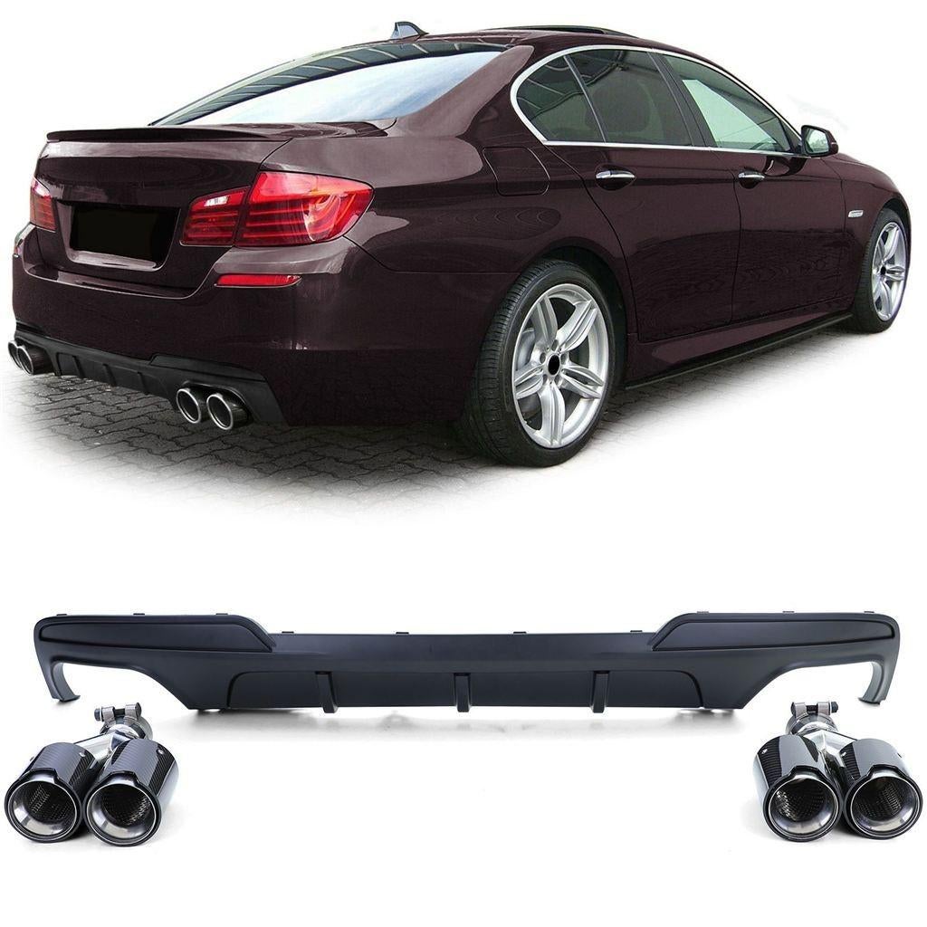 Uitlaat Sierstuk Carbon Diffuser BMW 5-Serie F10 F11 M Pakke, Verzenden