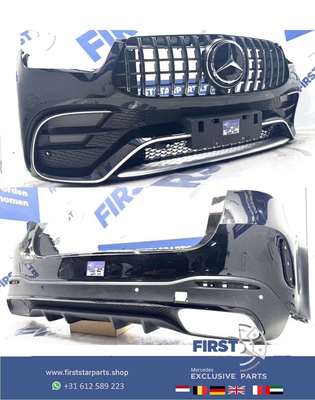 W167 GLE63 AMG PAKKET BUMPER SET V167 C167 GLE 63 AMG VOORBU, Utilisé, Avant, -, -