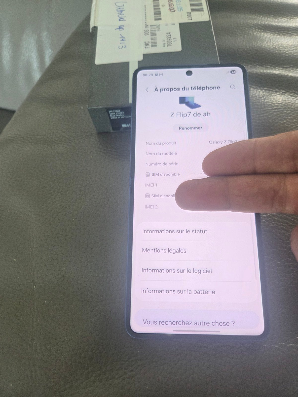 Samsung zflip 7 avec 512gb et garantie, Télécoms, Téléphonie mobile | Housses, Coques & Façades | Samsung, Enlèvement