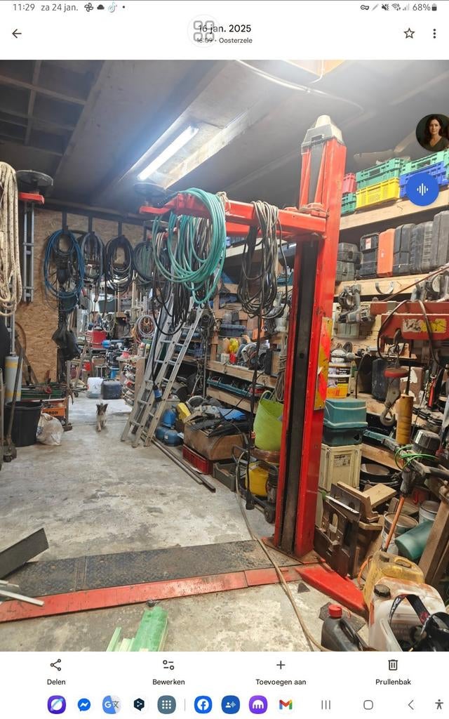 Passerelle pour voitures 2500 kg, Enlèvement