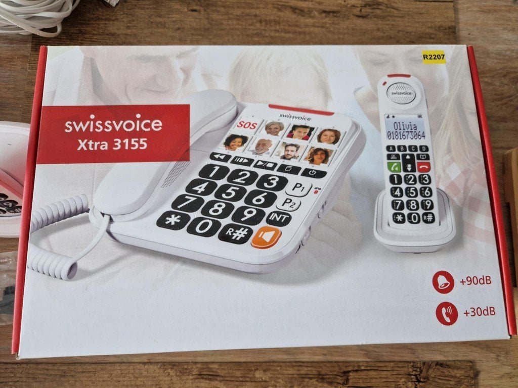 Téléphone SWiss Voice pour Senior ou malvoyant, Télécoms, Téléphones fixes | Combinés & sans fil, Enlèvement, Comme neuf, 2 combinés