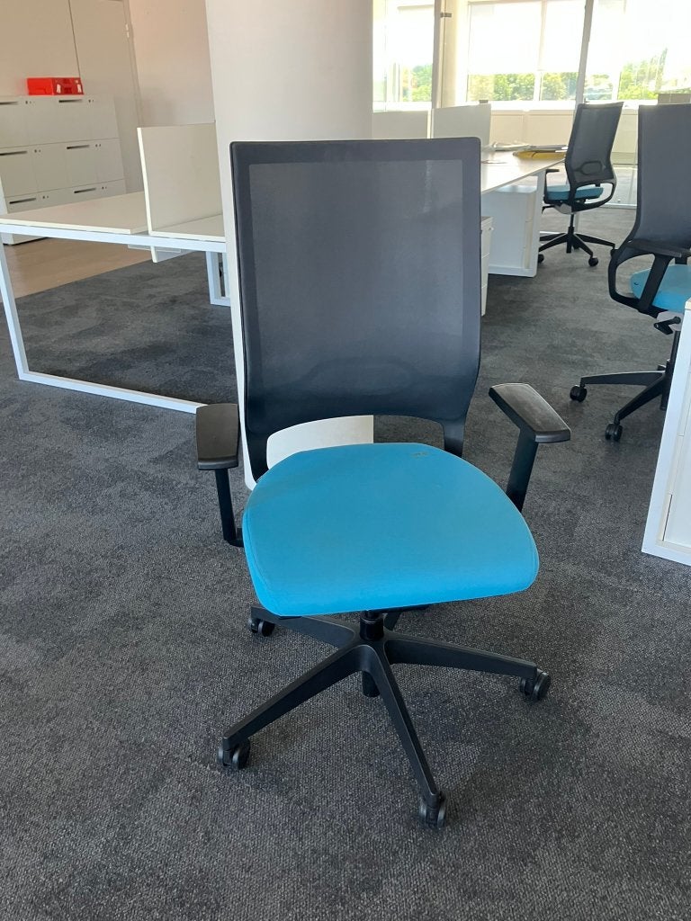 Sedus Quarterback qb-102 bureaustoel, ergonomisch, Enlèvement, Utilisé, Bleu, Chaise de bureau