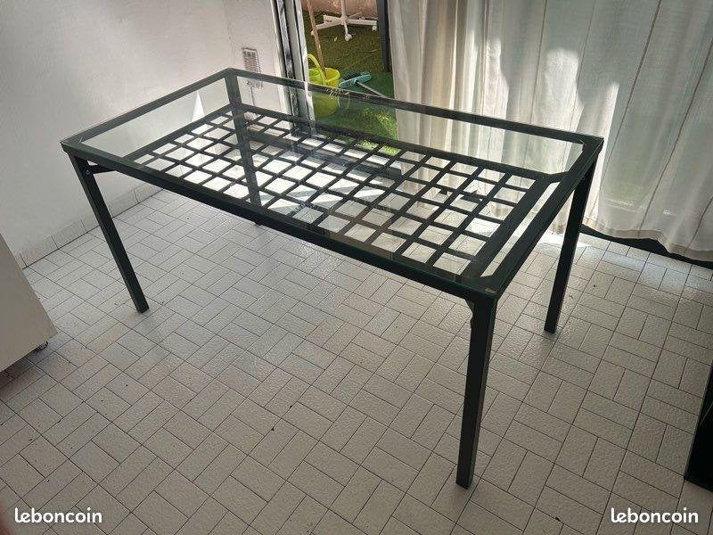 Table salle à manger, 150 à 200 cm, Cinq personnes ou plus, Verre, Enlèvement