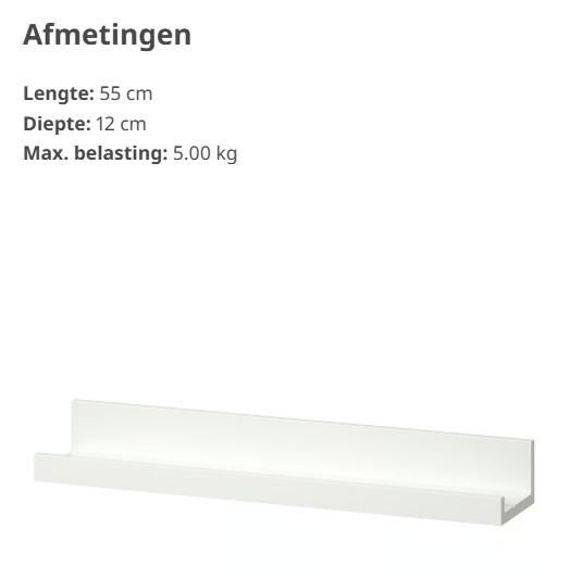 Schilderijenplank Ikea 55 cm, Enlèvement, Neuf