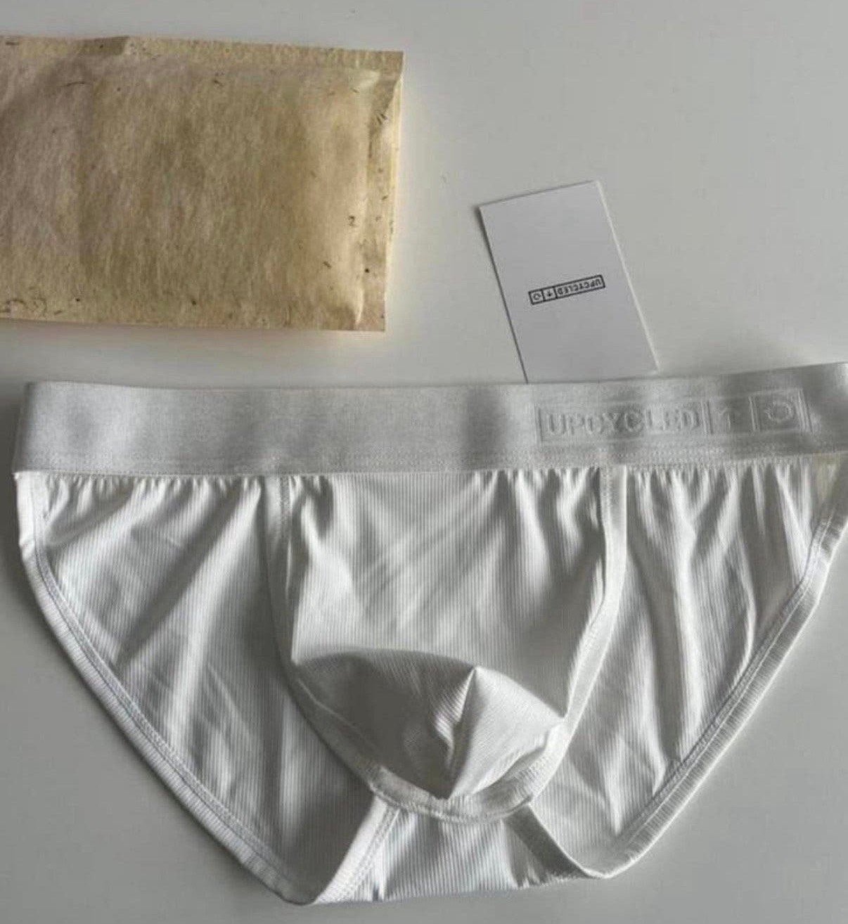 Slips de sport Tanga en nylon pour hommes, Envoi, Blanc, Slip
