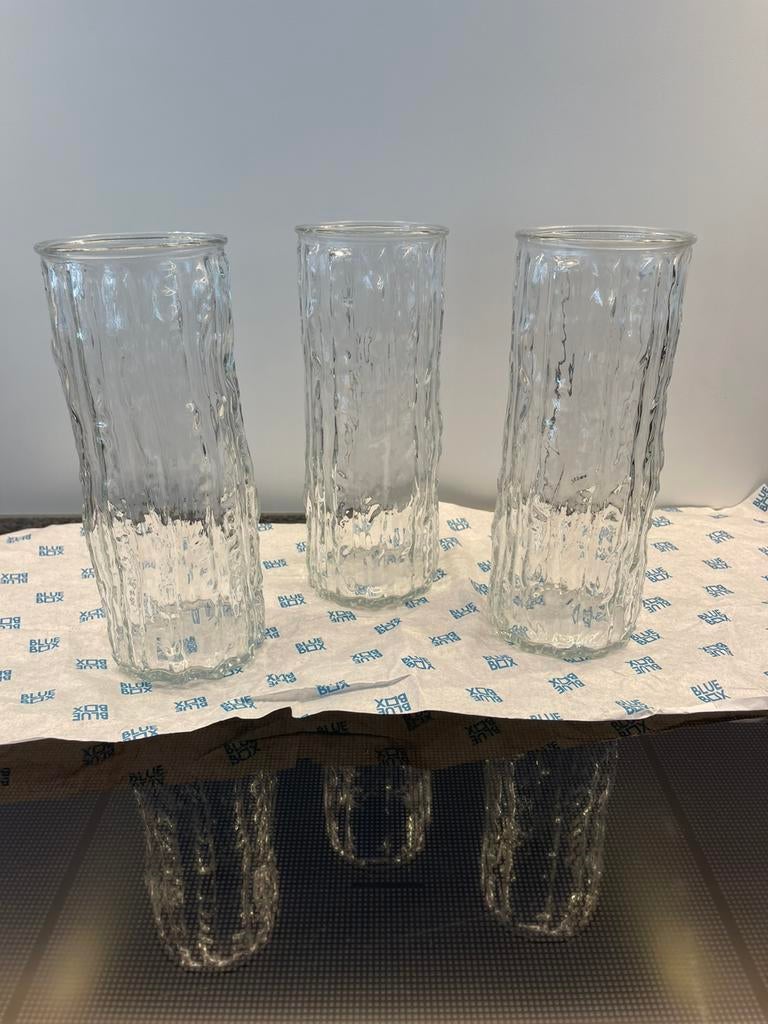 Nieuw Set van 3  vazen – Transparant, Ophalen of Verzenden, Zo goed als nieuw, Glas