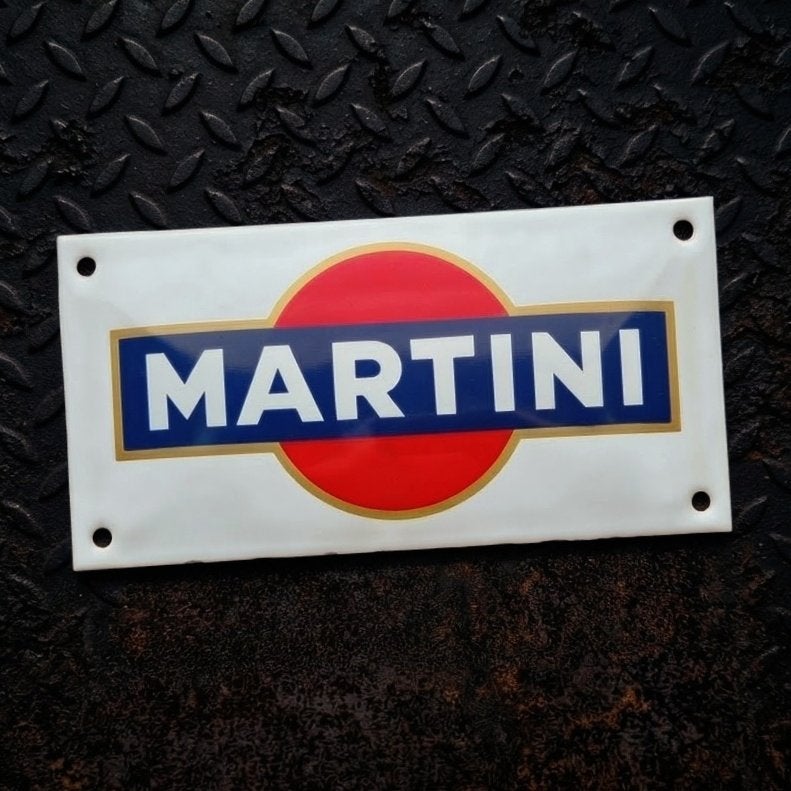 Emaille Plaque MARTINI Reclamebord Vintage James Bond 007"", Verzamelen, Verzenden, Gebruikt, Reclamebord
