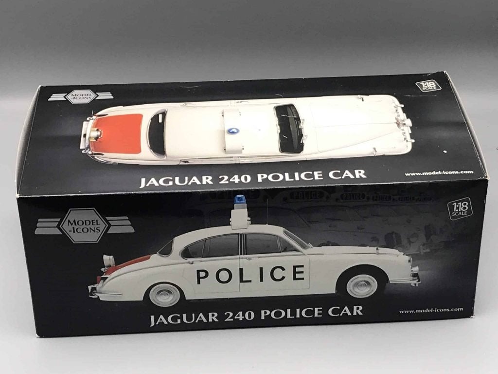 JAGUAR 240 POLICE CAR MODEL ICONS LIMITED EDITION, Ophalen of Verzenden, Nieuw, Auto, Overige merken