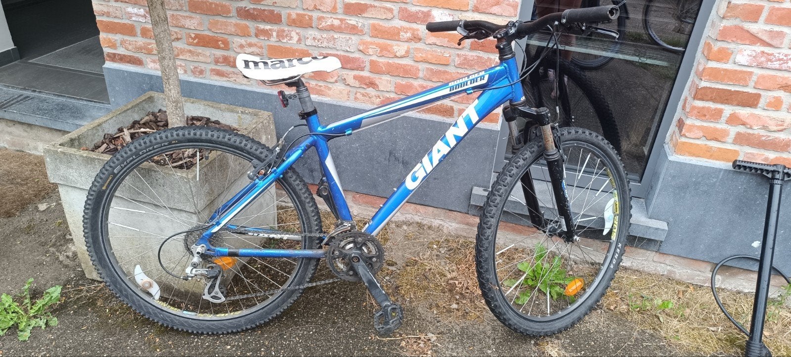 mountainbike, Ophalen, Gebruikt, Giant, Handrem
