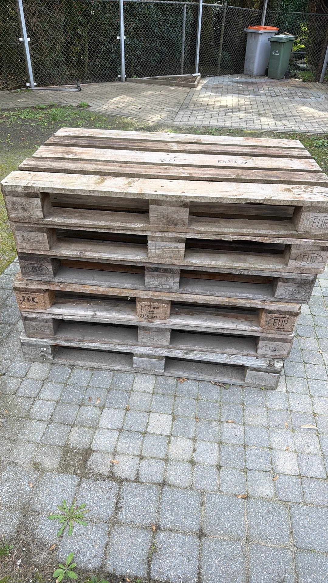 6 europaletten, Bricolage & Construction, Enlèvement, Comme neuf