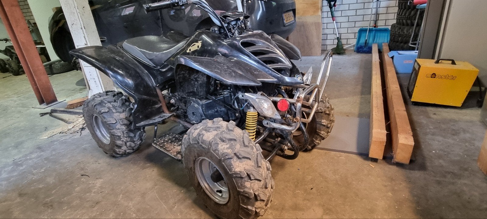 Quad 125cc automaat, 1 cylindre, 125 cm³