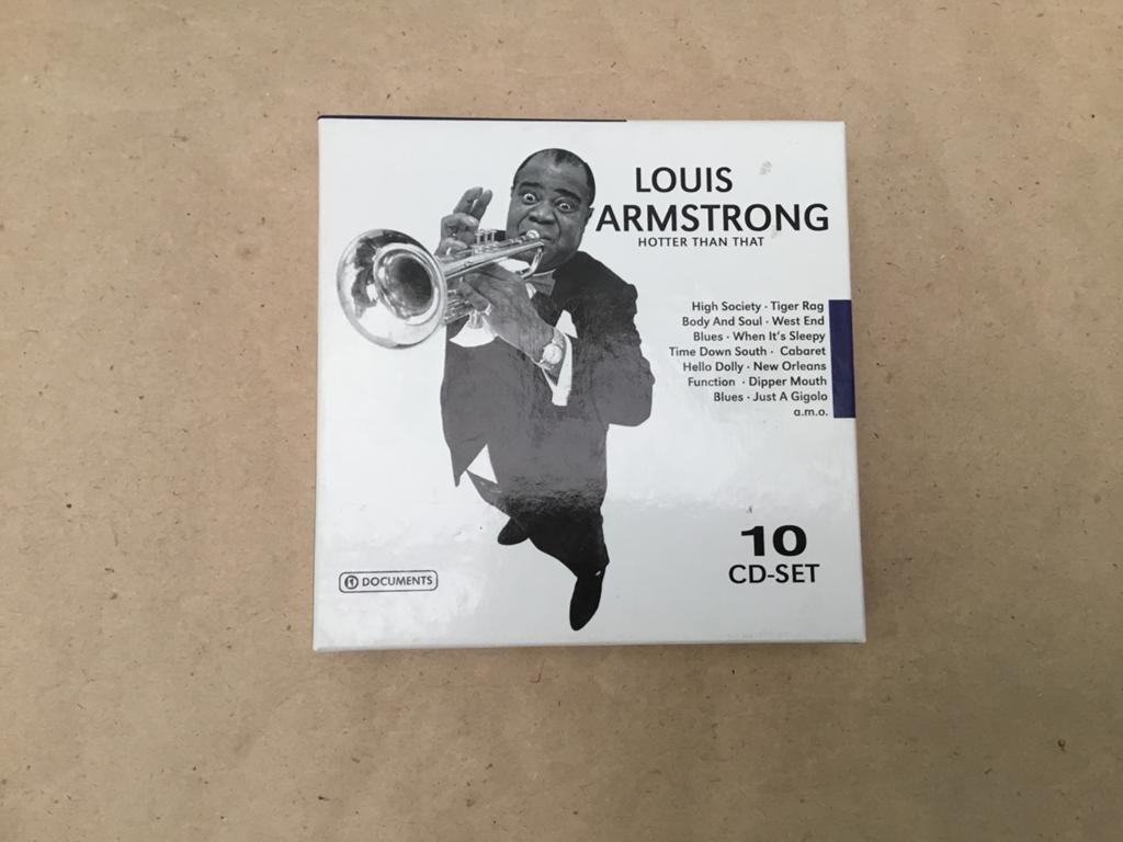 Louis Armstrong Hotter Than That 10 cd set, Cd's en Dvd's, Cd's | Jazz en Blues, Ophalen of Verzenden, Zo goed als nieuw, Jazz