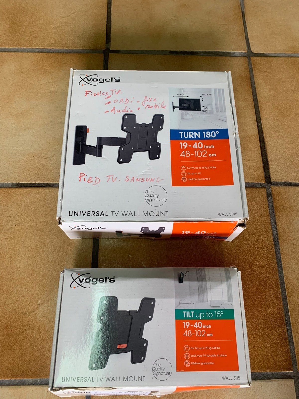 2 tv-beugels, Audio, Tv en Foto, Ophalen