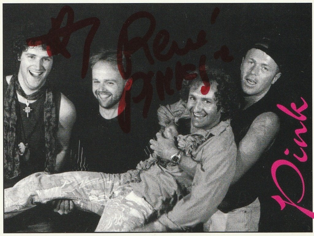 Quick - foto met handtekeningen - 1995 - 10,5x8, Ophalen of Verzenden, Zo goed als nieuw, Foto of Kaart, Gesigneerd