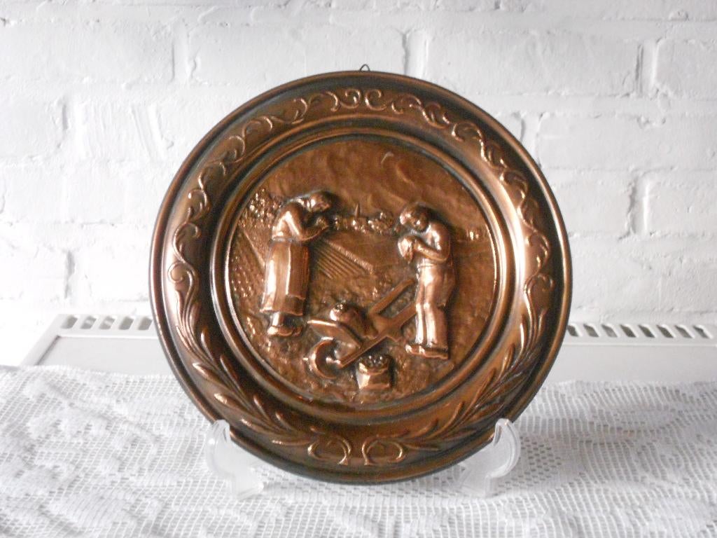 2 koperen platen van het angels, Ophalen