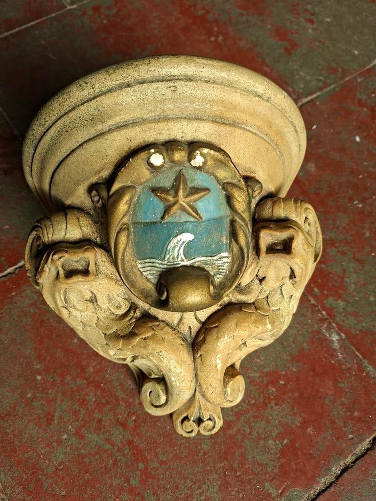 Muurornament nautisch thema en ramshoornmotieven., Antiek en Kunst, Ophalen