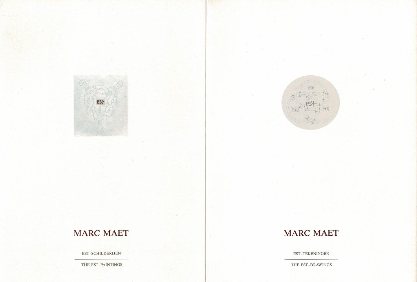 Marc Maet est-schilderijen the est-paintings, Boeken, Ophalen of Verzenden, Gelezen