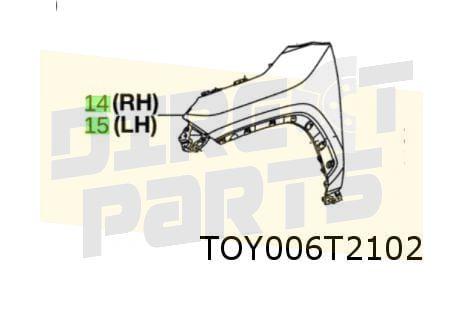 Suzuki Across / Toyota Rav4 voorscherm Rechts (1/19-) Origin, Auto-onderdelen, Suzuki, -, Verzenden, -