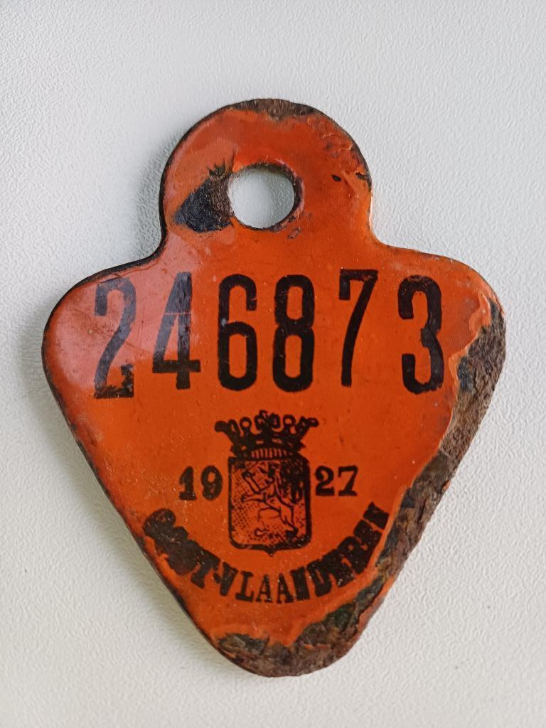 fietsplaat 1927 .........873, Verzamelen, Ophalen, Overige typen