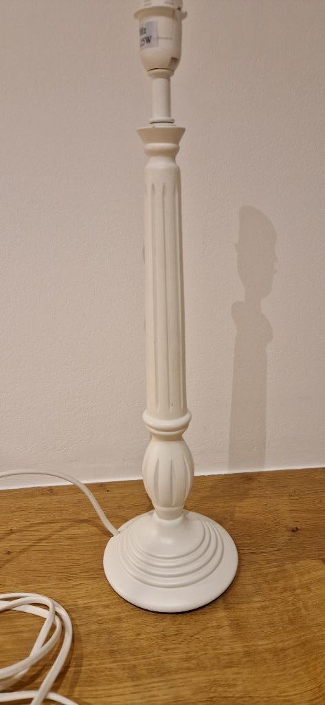 lampvoet landelijke stijl wit (2 stuks beschikbaar), Enlèvement ou Envoi, Comme neuf, Landelijke stijl