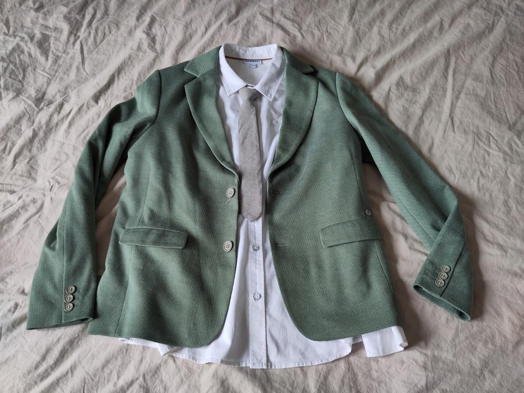 Chemise, cravate et veste costume taille 164, Enlèvement, Comme neuf