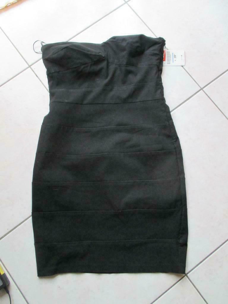 zwarte cocktailjurk Zara Basic L NIEUW, Zara, Ophalen of Verzenden, Nieuw