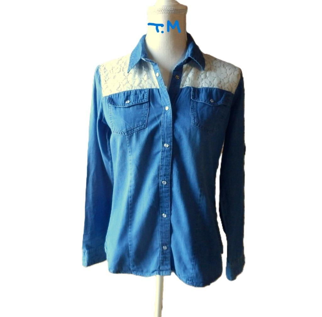 (51)- chemisier femme t.38 en jeans - appel's -, Taille 38/40 (M), Appel's, Enlèvement ou Envoi, Comme neuf
