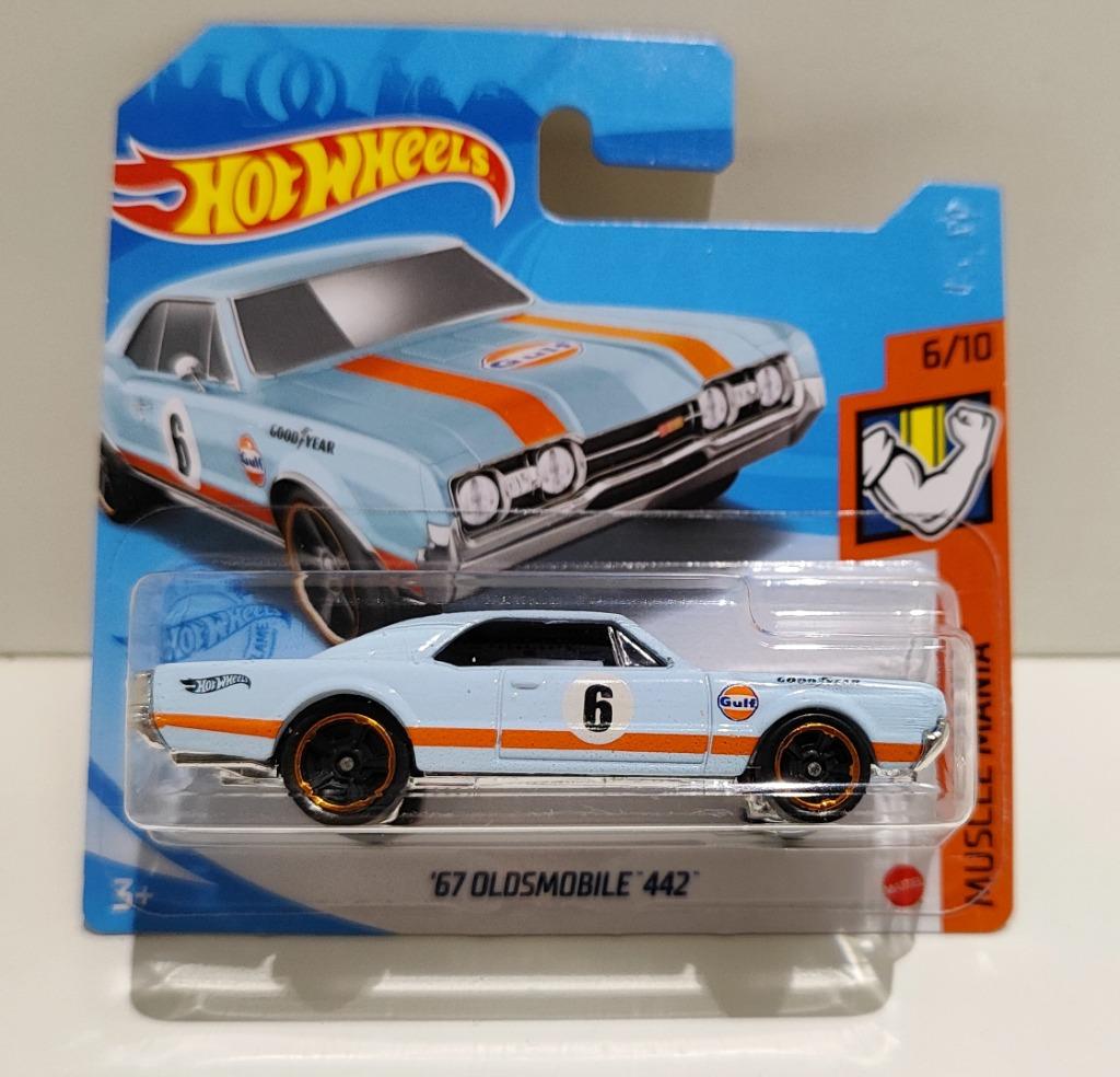 Hot Wheels ´67 Oldsmobile 442 GM Gulf (2021), Hobby en Vrije tijd, Modelauto's | Overige schalen, Ophalen of Verzenden