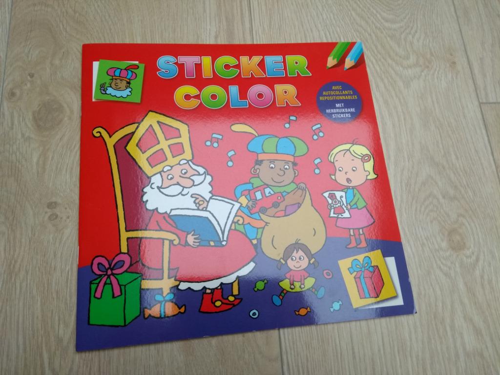 sticker color boek Sinterklaas - NIEUW, Ophalen