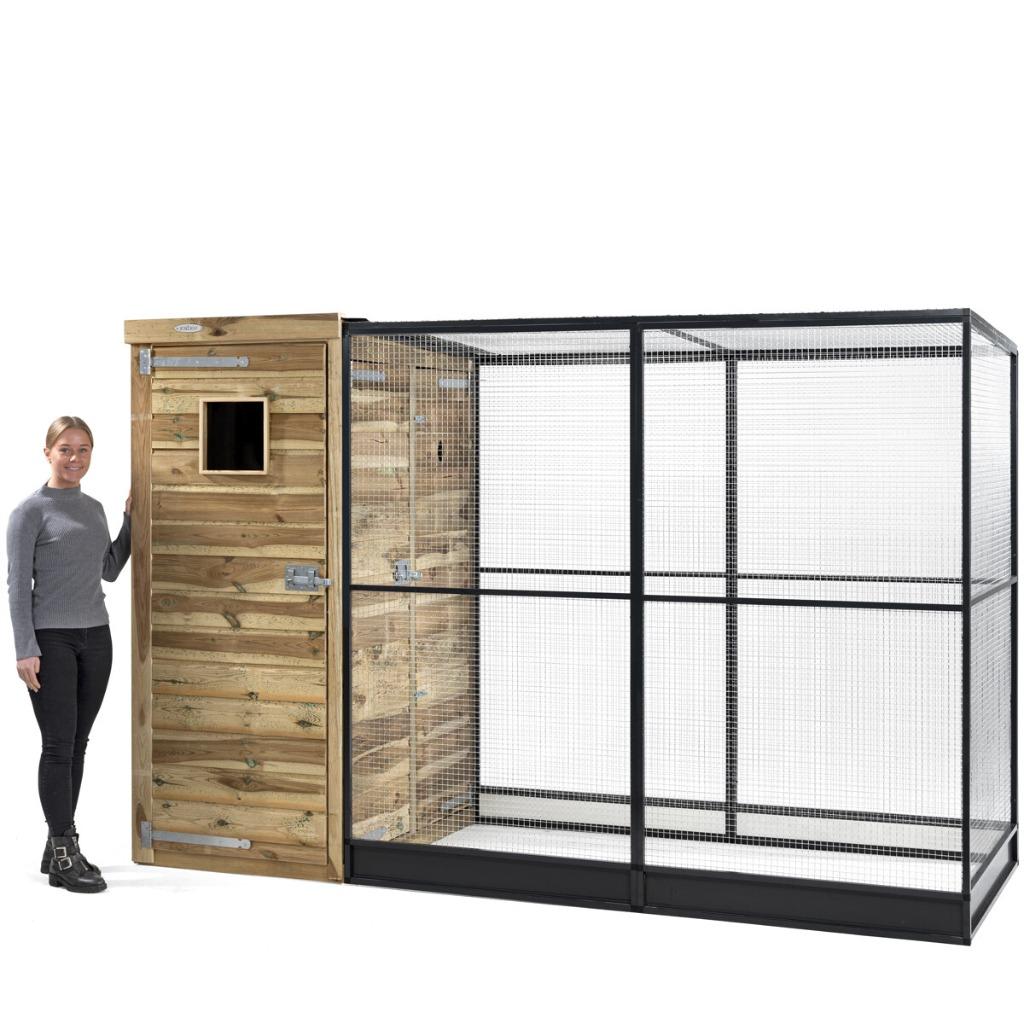 SUPER ACTIE voliere  vogelkooi THOMAS voldux, Dieren en Toebehoren, Vogels | Hokken en Kooien, Ophalen of Verzenden, Nieuw, Aluminium