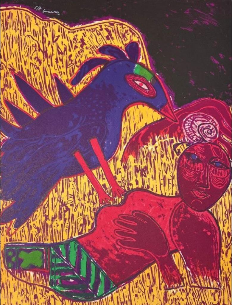 Corneille - Delire et foisonnement de cette plage - litho, Antiek en Kunst, Ophalen of Verzenden