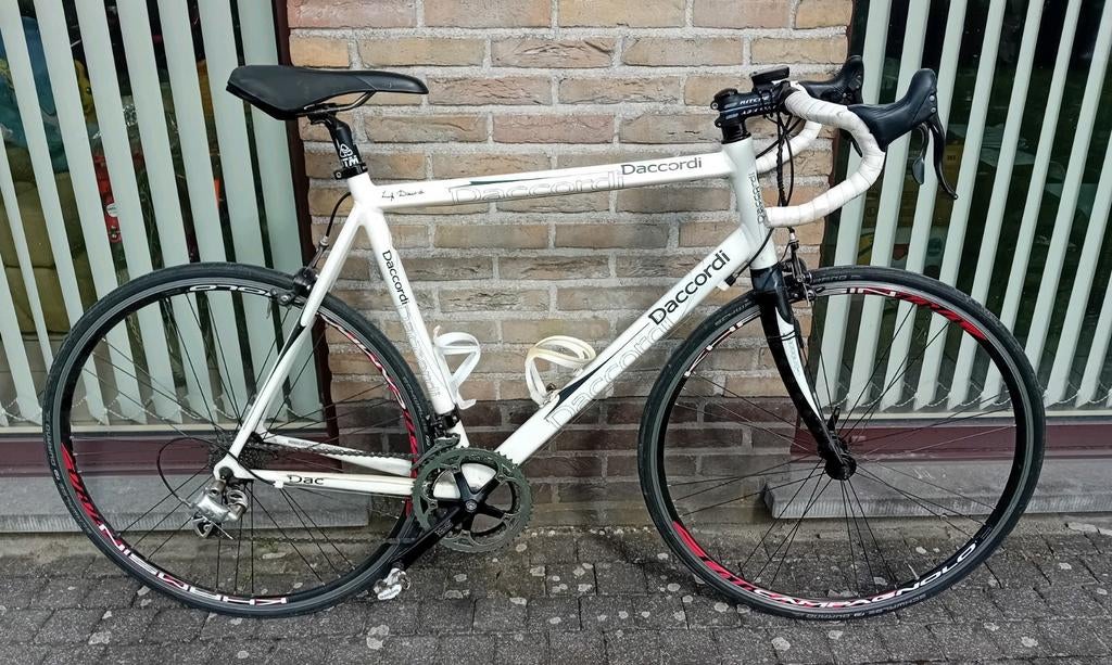 Koersfiets Daccordi 28inch Compagnolo carbon voorvork 58cm🚴, Autres marques, Aluminium, 57 à 61 cm, Enlèvement