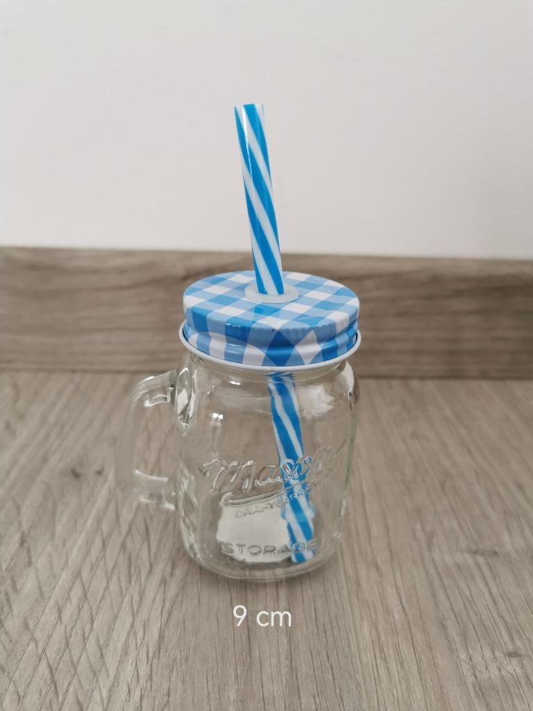 Mini mason jar 9 cm, Glas of Glazen, Nieuw, Ophalen of Verzenden, Glas