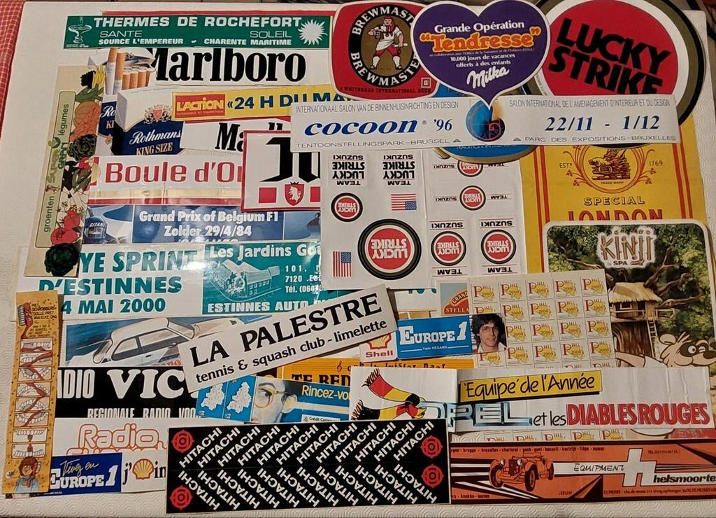 75 stickers van groot formaat, Ophalen of Verzenden, Zo goed als nieuw, Overige typen